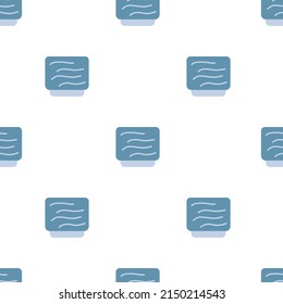 Vector flat hand drawn seamless pattern with flowerpot