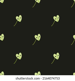 Vector de diseño plano a mano sin fisuras con planta doméstica