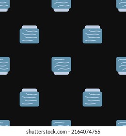 Vector flat hand drawn seamless pattern with flowerpot