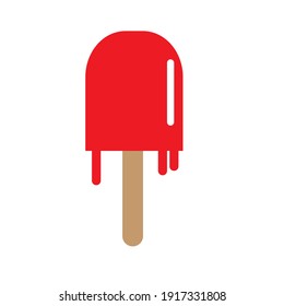 vector flat ice cream logo or clipart