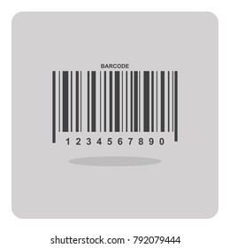 Vector of flat icon, Bar code on isolated background.