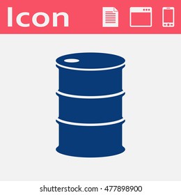 Vector flat icon barrels of oil