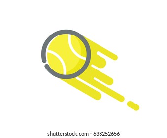 Vector flat icon of basketball flying ball