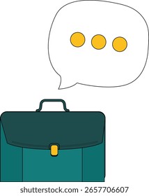Icono plano de Vector Idioma de negocios aislado