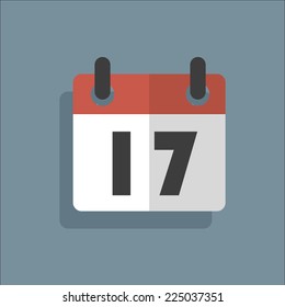 Vector flat icon calendar