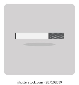 Vector of flat icon, cigarette on isolated background