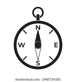 vector flat icon compass illustration