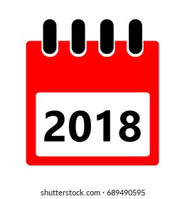 Vector flat icon of a daily calendar.