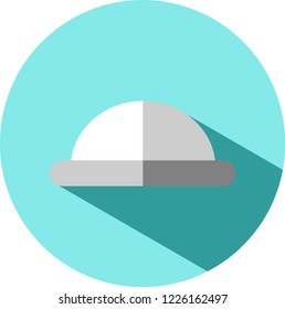 Vector flat icon with diaphragm contraception