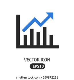 Vector Flat Icon Finance Arrow