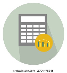 Vector Flat Icon Finance Negocio aislado