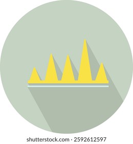 vector flat icon Finances stats bars isolated 