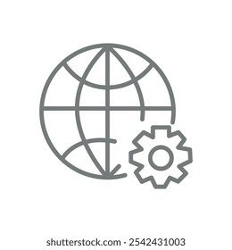 Vector flat icon. Gray icon on isolated on white background. Business concept. Perfect for your creative idea.	