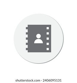 Vector flat icon. Grayscale illustration. Suitable for social networks, icons, screensavers and as a template.