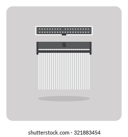 Vector of flat icon, IDE connector for computer on isolated background