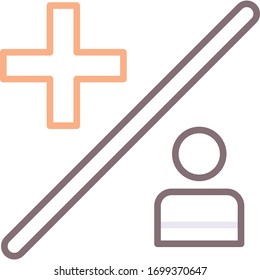 Vector Flat Icon Illustration Of Survival Rate. Percentage Of People In A Study Still Alive After Diagnosed From Disease.