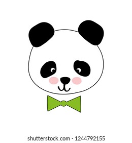 Vector flat icon with kawaii arctic penguin 