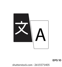 vector flat icon language translation