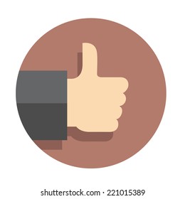 Vector flat icon like finger