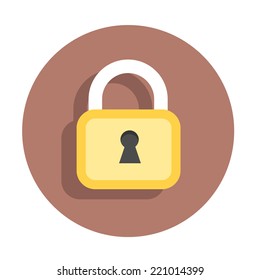 Vector flat icon lock