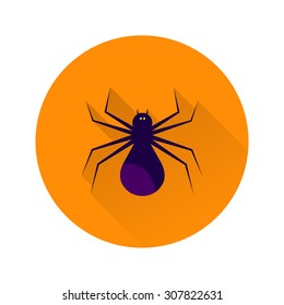 Vector flat icon with long shadow. Element for design.