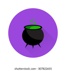 Vector flat icon with long shadow. Element for design.