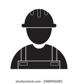 vector flat icon of a maintenance officer