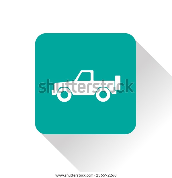 vector flat icon of pickup. icon of jeep. Car\
vector flat icon. eps10