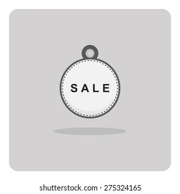 Vector of flat icon, sale tag on isolated background