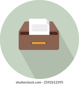 vector flat icon Save CV isolated