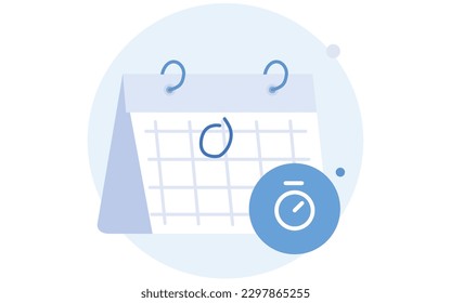 vector flat icon schedule time appointment 