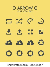 Vector Flat Icon Set - Arrow 