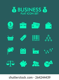 Vector Flat Icon Set - Business
