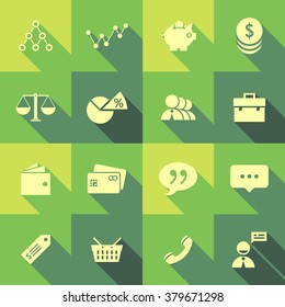 Vector Flat Icon Set - Business
