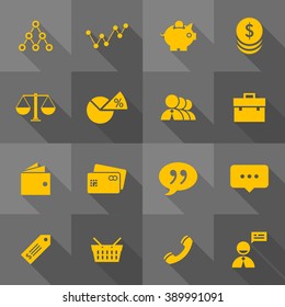 Vector Flat Icon Set - Business
