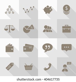 Vector Flat Icon Set - Business
