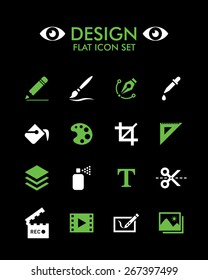 Vector Flat Icon Set - Design
