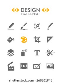 Vector Flat Icon Set - Design
