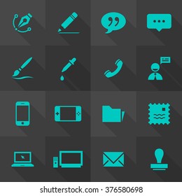 Vector Flat Icon Set - Design and Art
