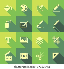 Vector Flat Icon Set - Design and Art
