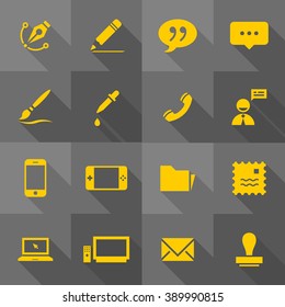 Vector Flat Icon Set - Design and Art
