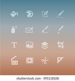 Vector Flat Icon Set - Design and Art