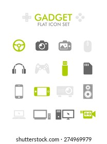 Vector Flat Icon Set - Gadget 