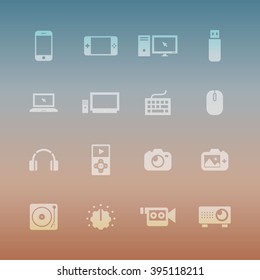 Vector Flat Icon Set - Gadget