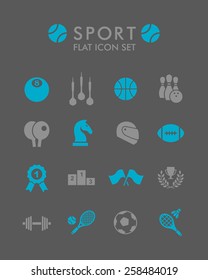 Vector Flat Icon Set - Sport 