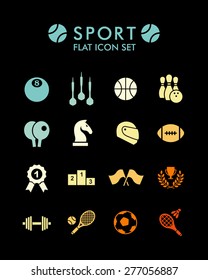 Vector Flat Icon Set - Sport 