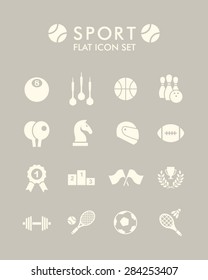 Vector Flat Icon Set - Sport 