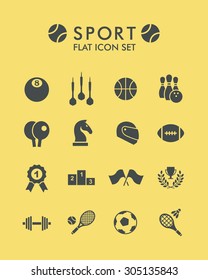 Vector Flat Icon Set - Sport 