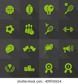 Vector Flat Icon Set - Sport
