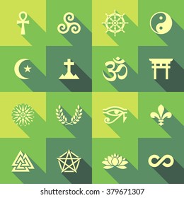 Vector Flat Icon Set - Symbols
